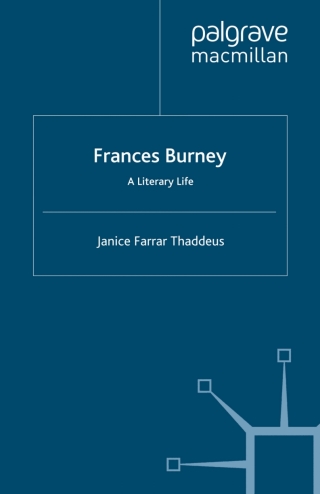 表紙画像: Frances Burney 9780333607633