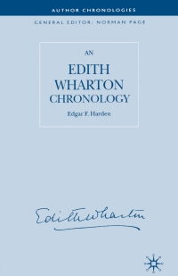Imagen de portada: An Edith Wharton Chronology 9781403995834