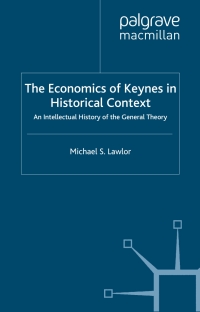 Imagen de portada: The Economics of Keynes in Historical Context 9780333977170