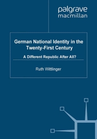 Cover image: German National Identity in the Twenty-First Century 9780230577756