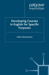 Imagen de portada: Developing Courses in English for Specific Purposes 9780230227972