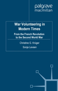 Immagine di copertina: War Volunteering in Modern Times 9780230228054