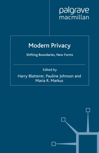 Cover image: Modern Privacy 9780230246119