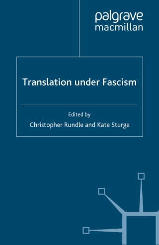 Imagen de portada: Translation Under Fascism 9780230203549
