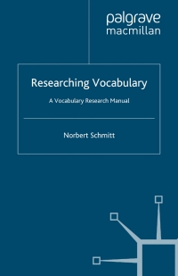 Cover image: Researching Vocabulary 9781403985354