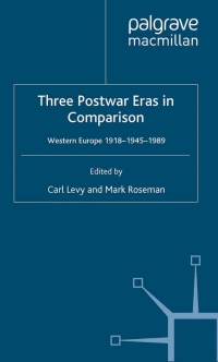 Cover image: Three Postwar Eras in Comparison 1st edition 9780333721032