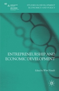 Cover image: Entrepreneurship and Economic Development 9780230282209