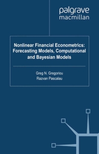 Imagen de portada: Nonlinear Financial Econometrics: Forecasting Models, Computational and Bayesian Models 9780230283657