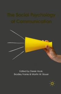 Titelbild: The Social Psychology of Communication 9780230247352