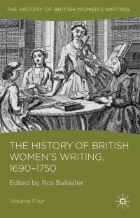 Titelbild: The History of British Women's Writing, 1690 - 1750 9780230549388