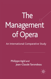 Imagen de portada: The Management of Opera 9780230247260