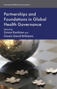 Imagen de portada: Partnerships and Foundations in Global Health Governance 9780230238763