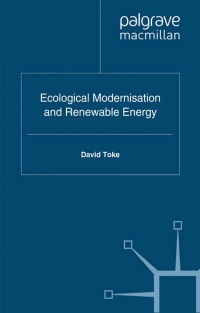 Titelbild: Ecological Modernisation and Renewable Energy 9780230224261