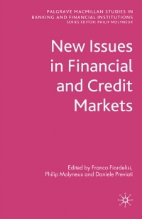 Cover image: New Issues in Financial and Credit Markets 9780230275447