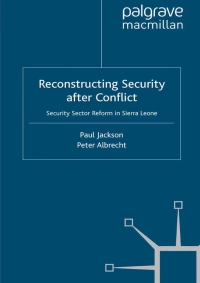 Cover image: Reconstructing Security after Conflict 9780230239005