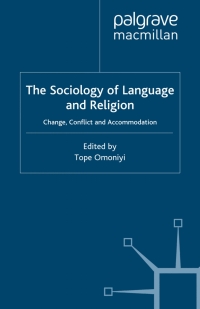 Imagen de portada: The Sociology of Language and Religion 9780230516991