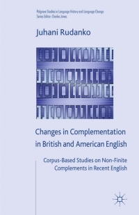 Omslagafbeelding: Changes in Complementation in British and American English 9780230537330