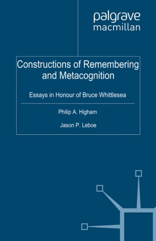Imagen de portada: Constructions of Remembering and Metacognition 9780230579415