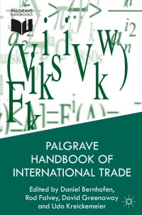 Immagine di copertina: Palgrave Handbook of International Trade 9780230217270