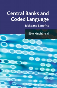 Cover image: Central Banks and Coded Language 9780230232280