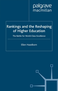 Titelbild: Rankings and the Reshaping of Higher Education 9780230243248