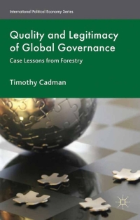 Titelbild: Quality and Legitimacy of Global Governance 9780230243583