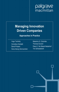 Imagen de portada: Managing Innovation Driven Companies 9780230245907