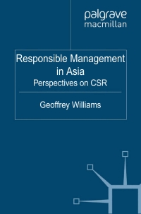 Imagen de portada: Responsible Management in Asia 9780230252417