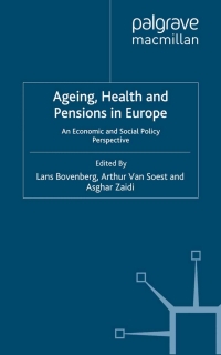 Imagen de portada: Ageing, Health and Pensions in Europe 9780230282902