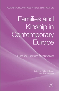 Omslagafbeelding: Families and Kinship in Contemporary Europe 9780230284289