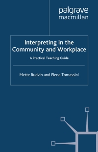 Omslagafbeelding: Interpreting in the Community and Workplace 9780230285149