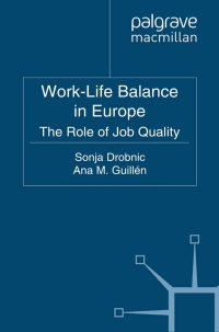 Imagen de portada: Work-Life Balance in Europe 9780230289499