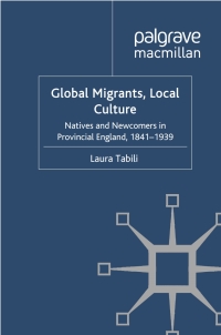 Cover image: Global Migrants, Local Culture 9780230291331