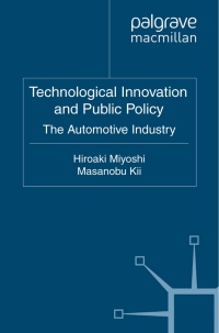 Imagen de portada: Technological Innovation and Public Policy 9780230230767