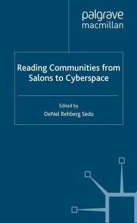 Cover image: Reading Communities from Salons to Cyberspace 9780230299887