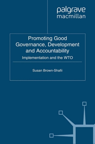 Titelbild: Promoting Good Governance, Development and Accountability 9780230545250
