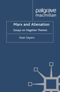 Cover image: Marx and Alienation 9780230276543