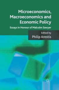 Imagen de portada: Microeconomics, Macroeconomics and Economic Policy 9780230290198
