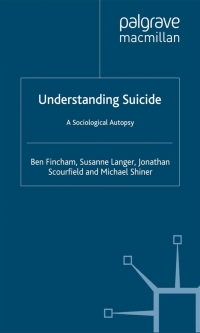 Cover image: Understanding Suicide 9780230580923