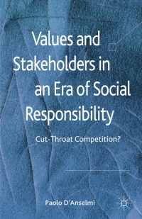 Omslagafbeelding: Values and Stakeholders in an Era of Social Responsibility 9780230303737