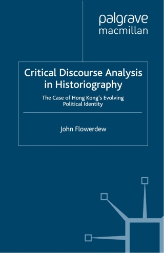 Cover image: Critical Discourse Analysis in Historiography 9780230301184