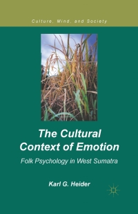 Titelbild: The Cultural Context of Emotion 9780230115248