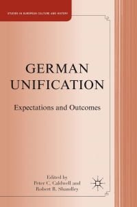 Cover image: German Unification 9780230120754