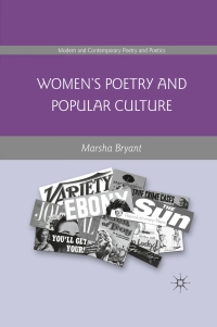 Imagen de portada: Women's Poetry and Popular Culture 9780230609419