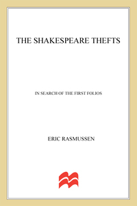 Cover image: The Shakespeare Thefts 9780230109414