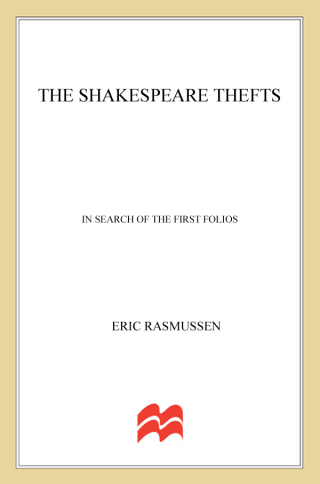 Imagen de portada: The Shakespeare Thefts 9780230109414