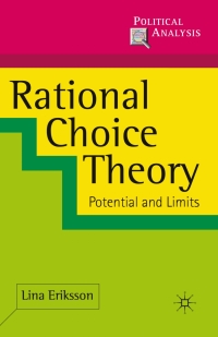 Imagen de portada: Rational Choice Theory 1st edition 9780230545083