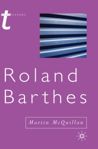 Cover image: Roland Barthes 1st edition 9780333914571