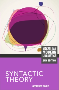 Omslagafbeelding: Syntactic Theory 2nd edition 9780230243934