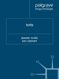Cover image: Torts 4th edition 9780230576759